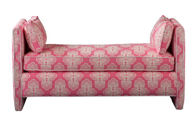 Lilly Pulizter Rowan Bench Shell We Hotty Pink fabric COCOCOZY